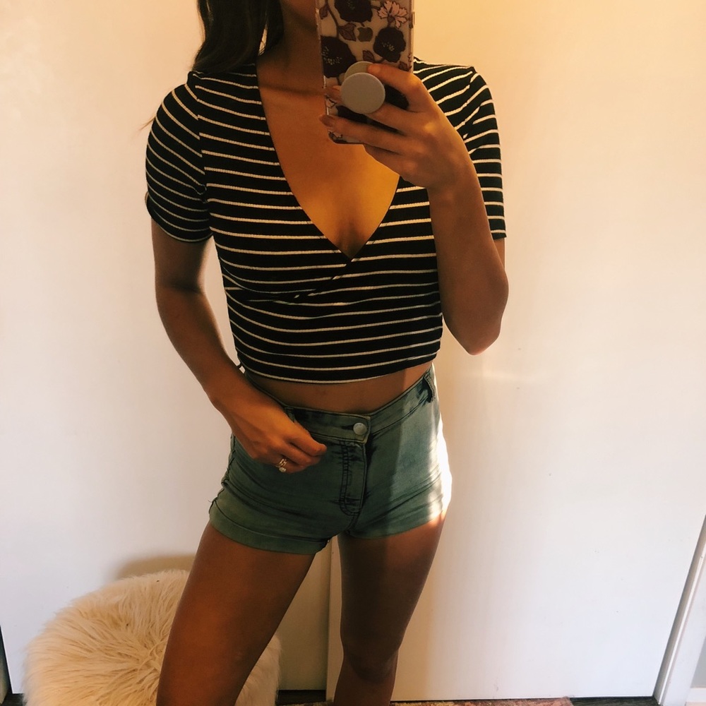 Striped Crop Top